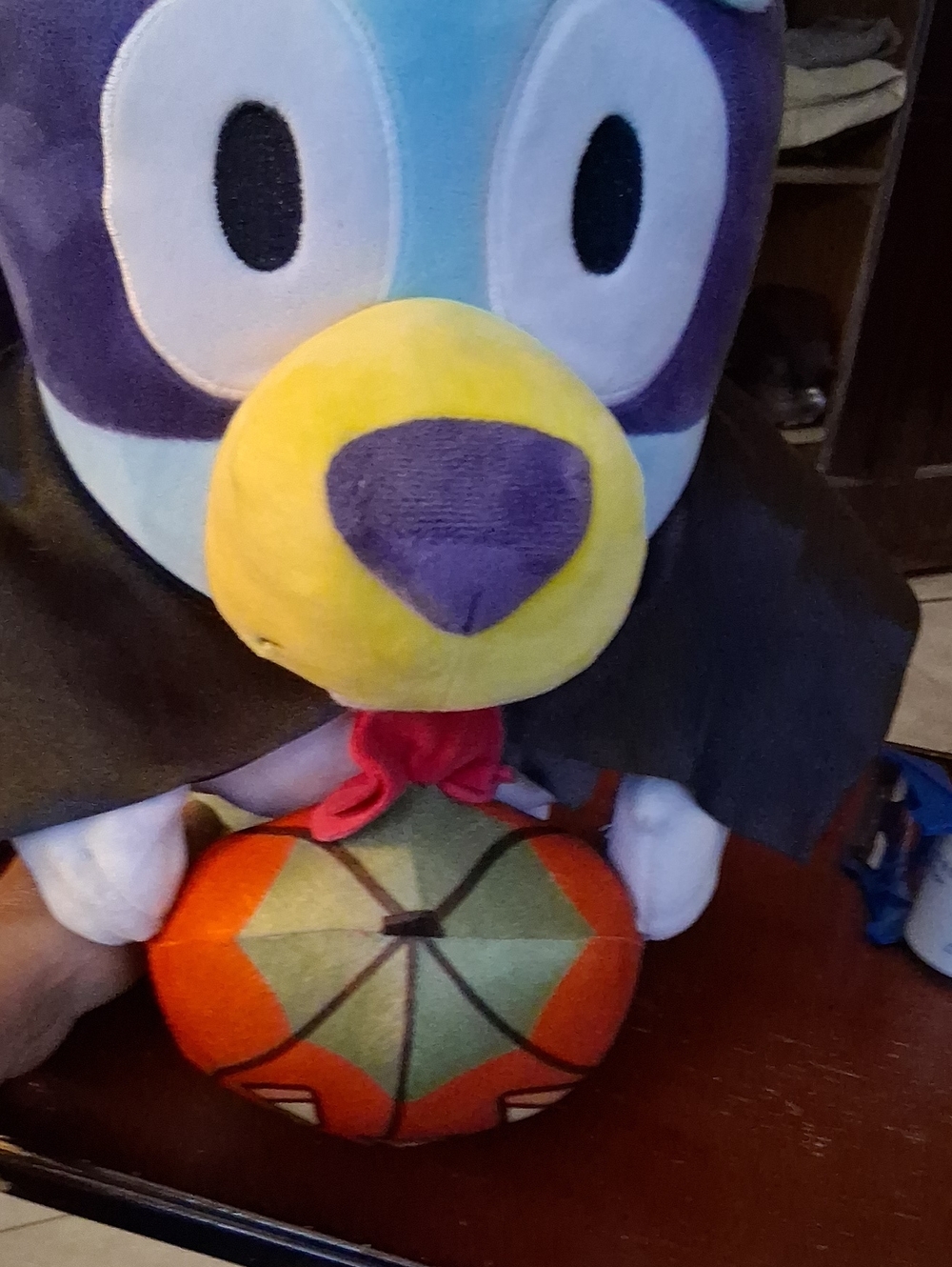 Plush Purple, Yellow & Light Blue Halloween Decor Plush